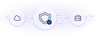 Graphic of a lock and shield to indicate security.