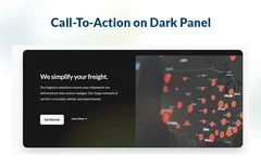 Dark Panel CTA With Screenshot logo