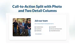 Photo CTA With Detail Columns logo Photo CTA With Detail Columns logo
