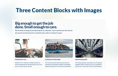 Three Service Blocks With Images logo