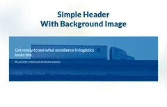 Simple Header With Background Image logo
