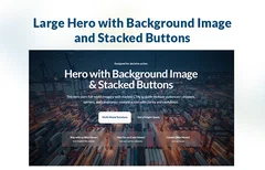 Hero With Background Image and Stacked CTAs logo