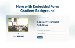 Embedded Form Hero With Gradient Background logo