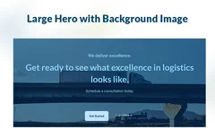Large Background Image Hero logo