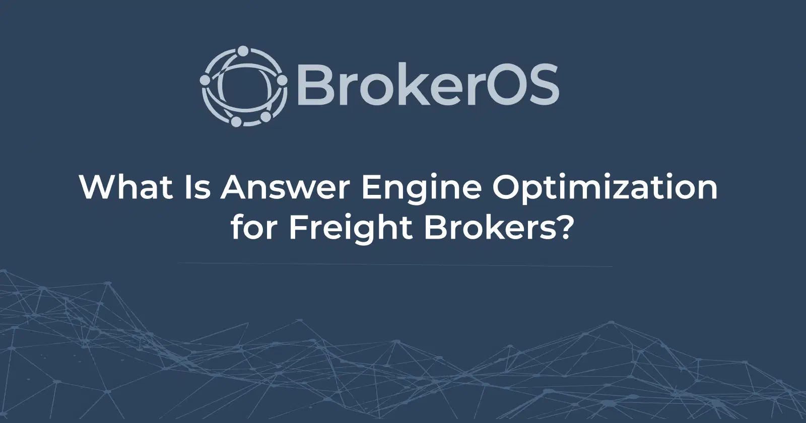 An AI answer interface recommending freight brokerage options based on structured logistics website content. An AI answer interface recommending freight brokerage options based on structured logistics website content.