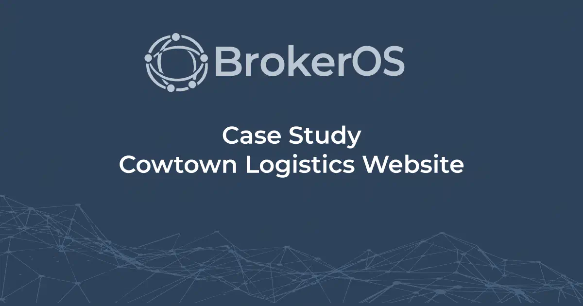 Cowtown Logistics website case study showing a freight brokerage website built for modern search and buyer trust. Cowtown Logistics website case study showing a freight brokerage website built for modern search and buyer trust.